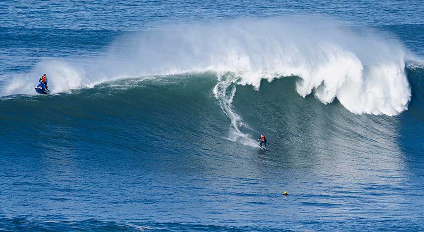 THE BLIND SEA | Matt Formston at Nazaré, Portugal in 2022 | ©The Blind Sea Pty. Ltd.