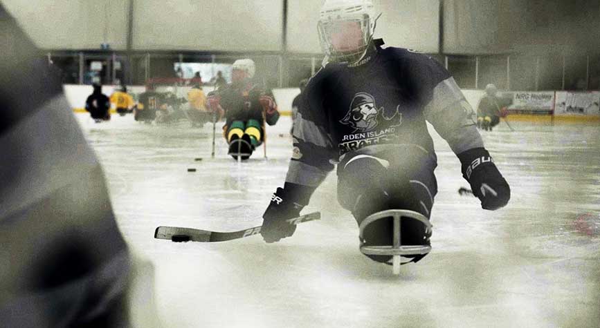 HARD AS PUCK | Players on the ice | Image by Mikey Hamer