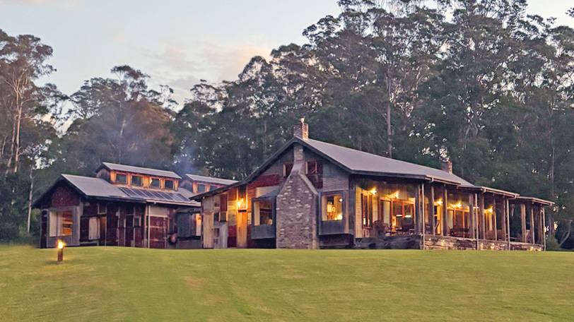 The Big House at twilight