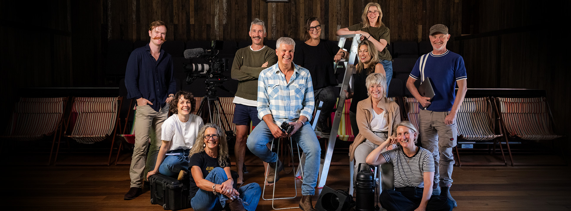 SHARK ISLAND — THE GROUP — Shark Island employees in The Playshed SHARK ISLAND — THE GROUP — Shark Island employees in The Playshed